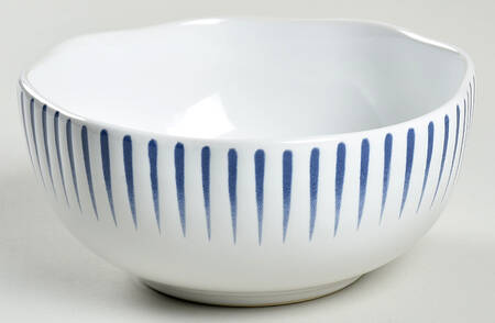Sitio Stripe Delft Blue Coupe Cereal Bowl
