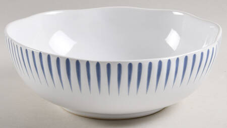 Sitio Stripe Delft Blue 8" All Purpose Bowl