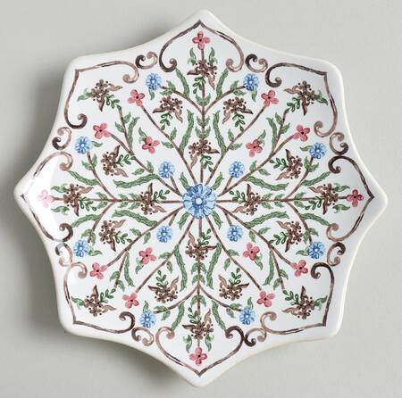 Villa Seville-Chambray Cocktail Plate by Juliska Ceramics