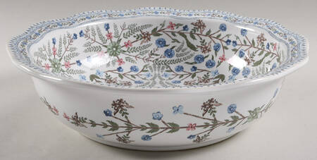 Villa Seville-Chambray 12" Round Serving Bowl