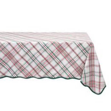 Merry Tartan Linens 60" X 120" Rectangular Tablecloth