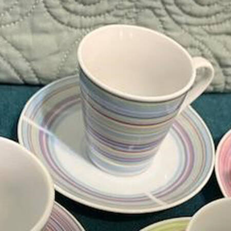 Create Flat Demitasse Cup & Saucer Set