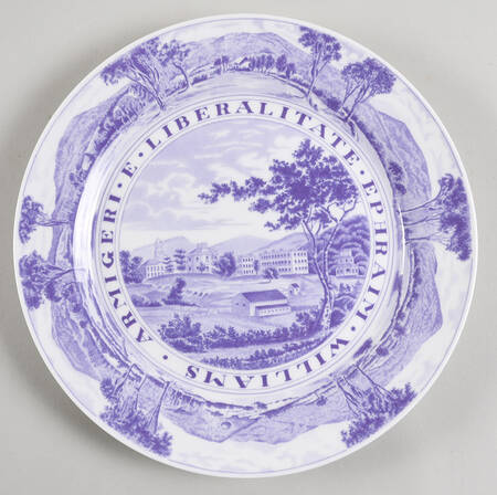 Williams College Dark Purple Dinner Plate