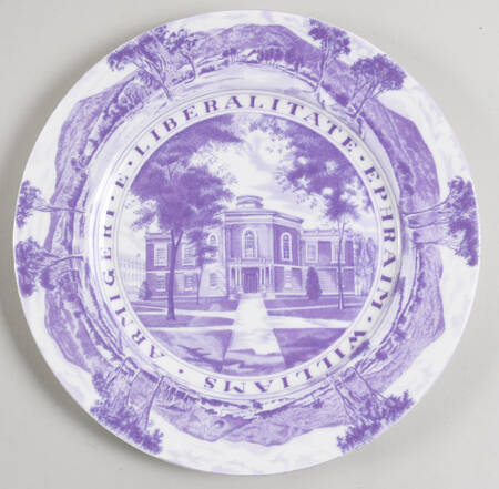Williams College Dark Purple Dinner Plate