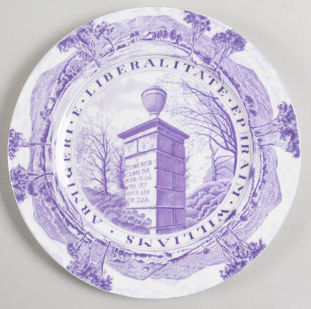Williams College Dark Purple Dinner Plate