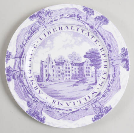 Williams College Dark Purple Dinner Plate