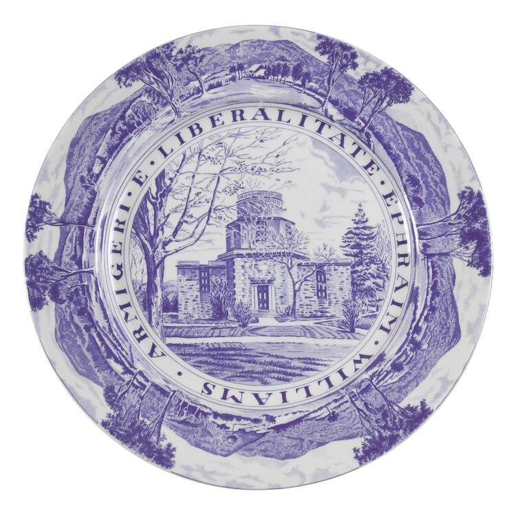 Williams College Dark Purple Dinner Plate
