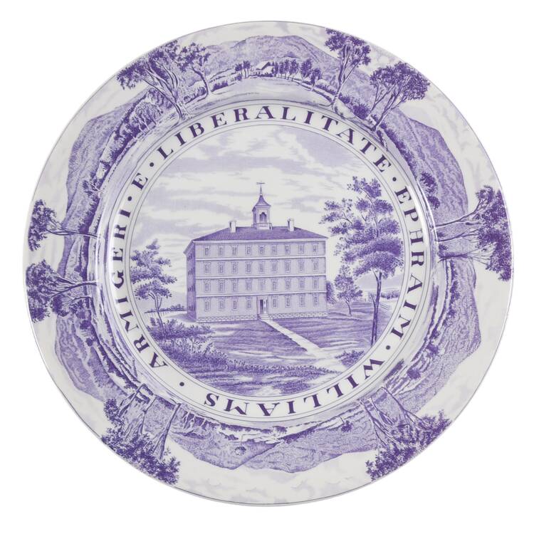 Williams College Dark Purple Dinner Plate