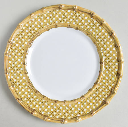 Bamboo Caning Melamine Salad Plate