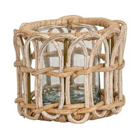 Provence Rattan Votive Candleholder