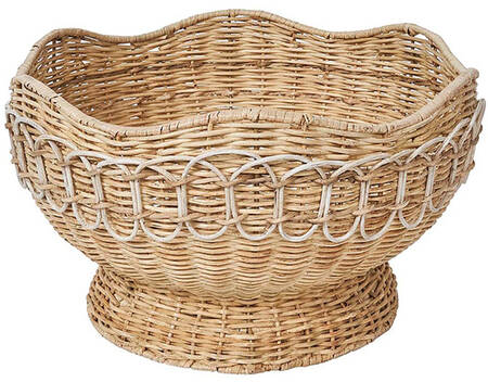 Provence Rattan Centerpiece Basket