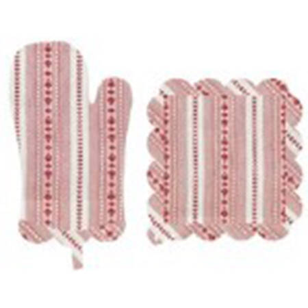 Table Decor Cloth Oven Mitt and Potholder Set