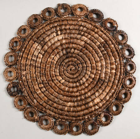 Table Decor Round Woven Placemat by Juliska Ceramics