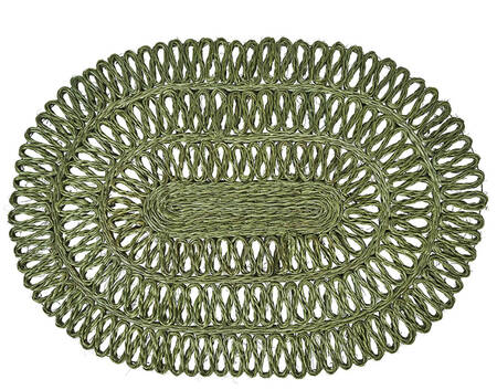 Table Decor Oval Woven Rattan Placemat