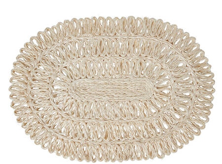 Table Decor Oval Woven Rattan Placemat