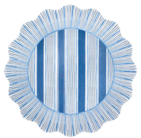 Cabana Stripe Melamine Dinner Plate