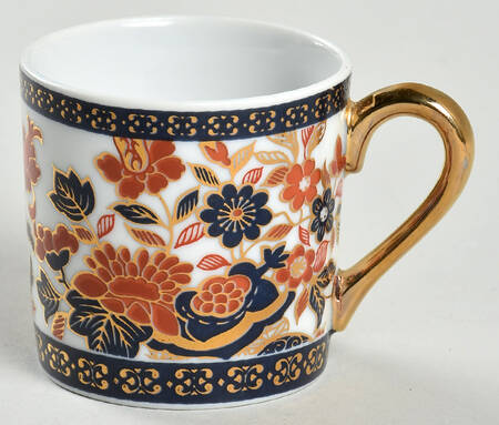 Gold Kabuki Flat Demitasse Cup