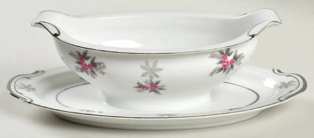 JAP1421 Gravy Boat with Attached Underplate