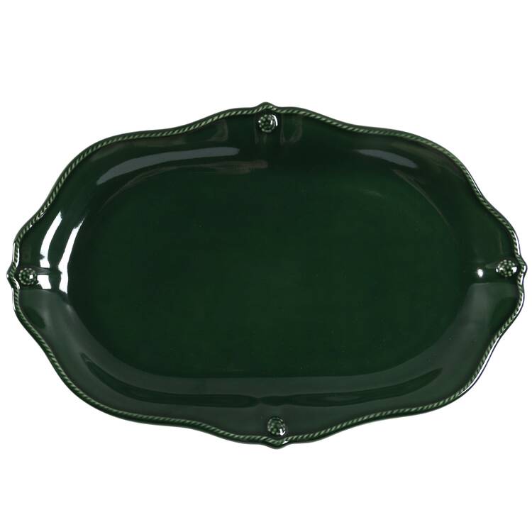 Berry&Thread-Basil Green 16" Oval Serving Platter