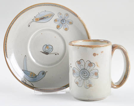 El Palomar Blue Mug & Saucer Set