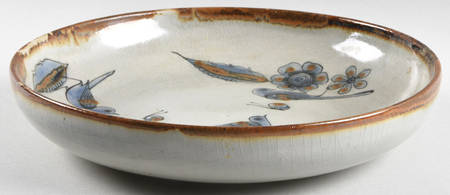 El Palomar Blue 11'' Shallow Round Bowl