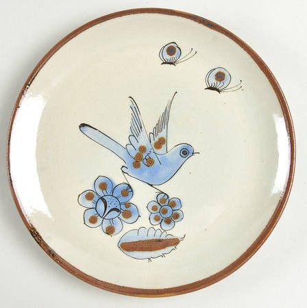 El Palomar Blue Salad Plate