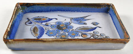El Palomar Blue 10" Rectangular Tray