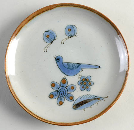 El Palomar Blue Salad Plate