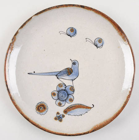 El Palomar Blue Luncheon Plate
