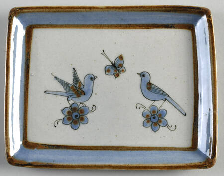 El Palomar Blue 8" Rectangular Serving Platter