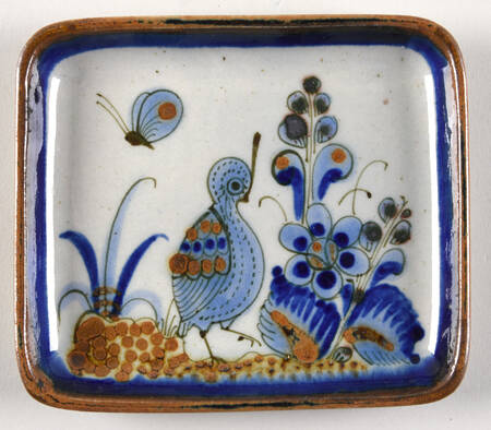 El Palomar Blue 6" Rectangular Tray