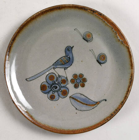 El Palomar Blue Dessert/Pie Plate