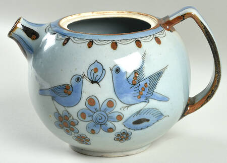 El Palomar Blue Teapot No Lid
