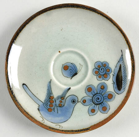 El Palomar Blue Saucer for Flat Cup
