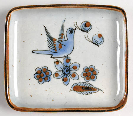 El Palomar Blue 6" Rectangular Tray