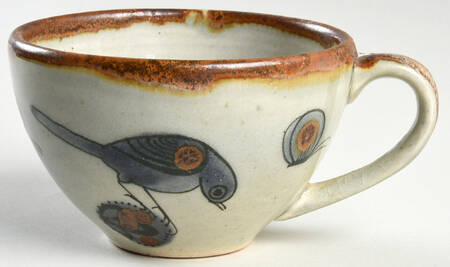 El Palomar Blue Flat Cup