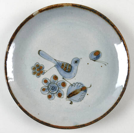 El Palomar Blue Salad Plate