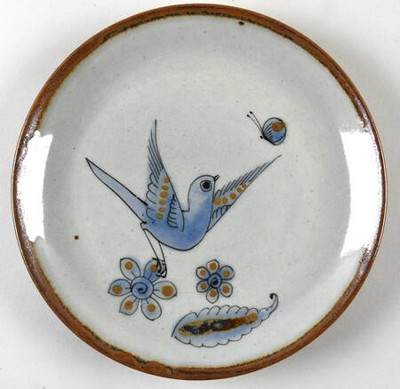 El Palomar Blue Salad Plate