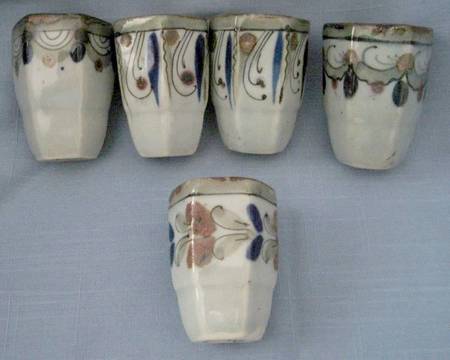 El Palomar Blue Short China Tumbler