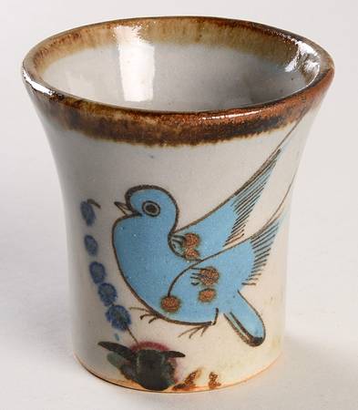 El Palomar Blue Short China Tumbler