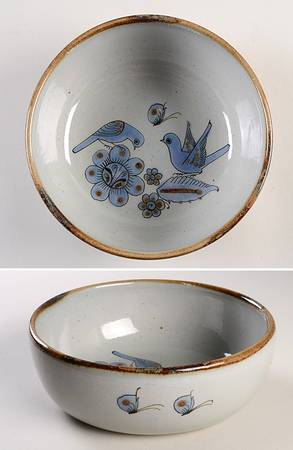 El Palomar Blue 9" Salad Serving Bowl