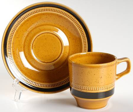 Tahiti Flat Cup & Saucer Set