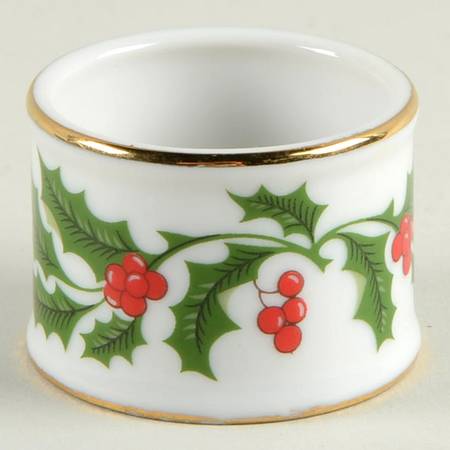 Christmas Holly (Smooth Edge) Napkin Ring