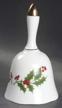 Christmas Holly (Smooth Edge) Bell
