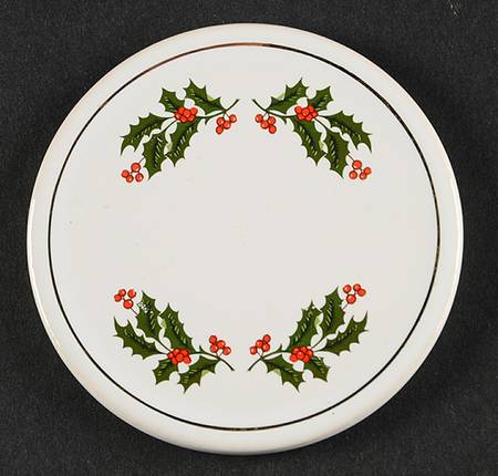 Christmas Holly (Smooth Edge) Coaster