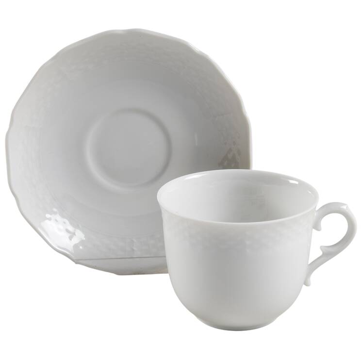 Belvedere Flat Demitasse Cup & Saucer Set