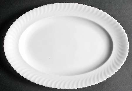 Nicole (Swirl) 14" Oval Serving Platter