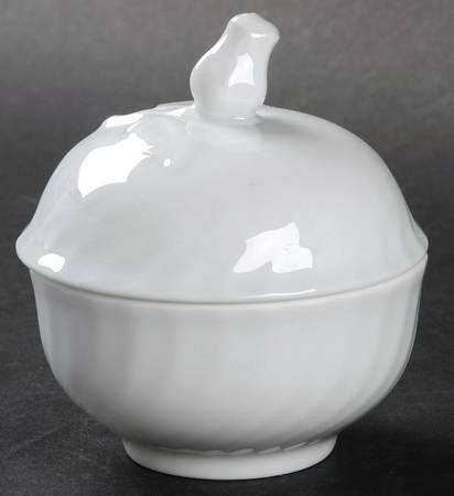Nicole (Swirl) Mini Sugar Bowl & Lid