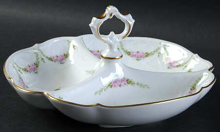 Marseille 3-Part Relish with Center Ceramic Handle