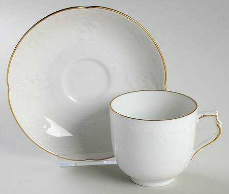 Mondial Flat Cup & Saucer Set by Kaiser